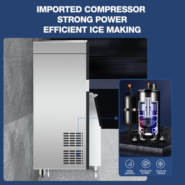 不锈钢制冰机商用小型方块制冰机 - Imagen 5