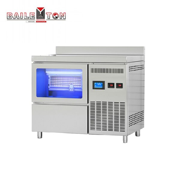 商用餐厅108kg/24h方块制冰机一体式台式制冰机