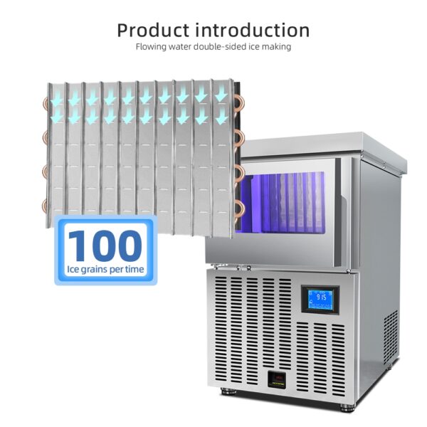 不锈钢月型制冰机价格商用手动月型冰块制冰机 - 图片 5