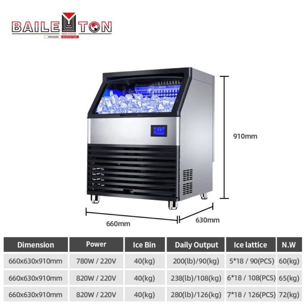 热销中国OEM工厂价格商用方块制冰机 - Imagen 2