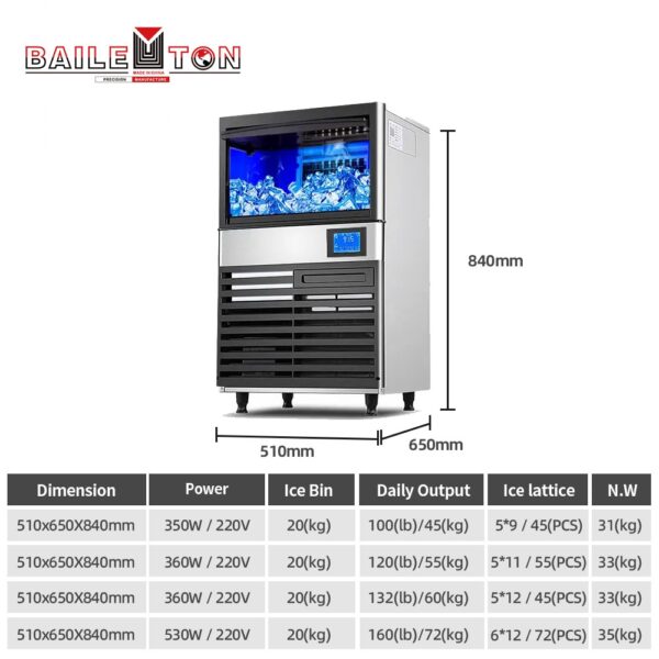 不锈钢制冰机商用小型方块制冰机 - Imagen 2
