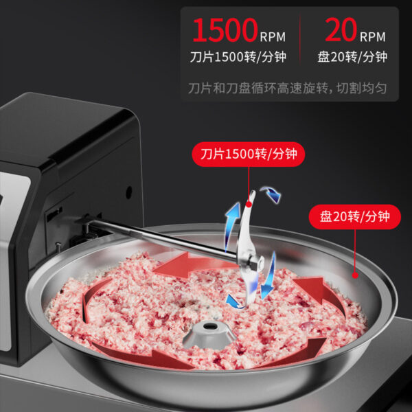 商用电动多功能菜馅机 304不锈钢纯铜电机拌馅机 肉馅肉泥拌料机 - 图片 3