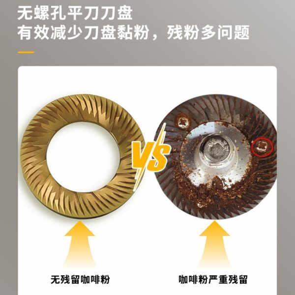 63MM锥刀刀盘电动咖啡磨豆机转速可调无级刻度精密调节咖啡磨豆机 - Imagen 4