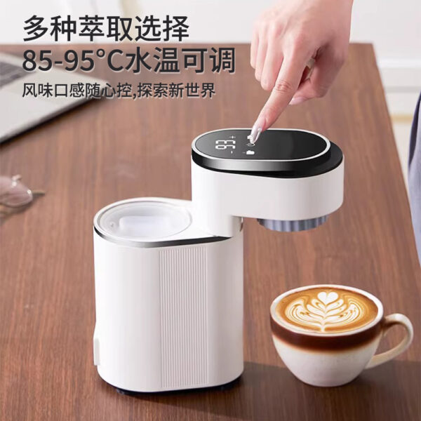 半自动意式咖啡机家用小型迷你便携式浓缩咖啡花式美式咖啡 - Imagen 4