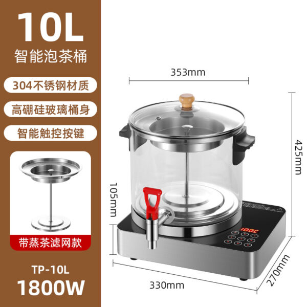 智能泡茶桶煮茶器商用全自动蒸汽大容量蒸茶机电热烧水保温开水桶 - Image 6
