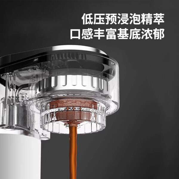 半自动意式咖啡机家用小型迷你便携式浓缩咖啡花式美式咖啡 - Imagen 2