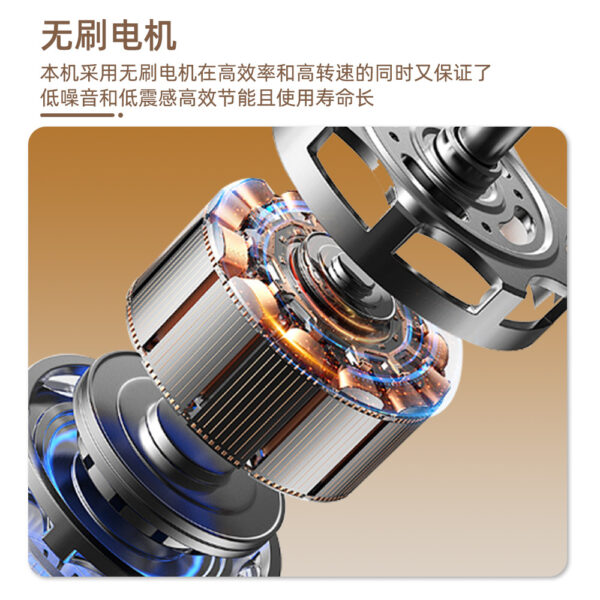 跨境充电手持搅拌器无刷电机两种操作方式均质搅拌器充电款搅拌器 - Image 4