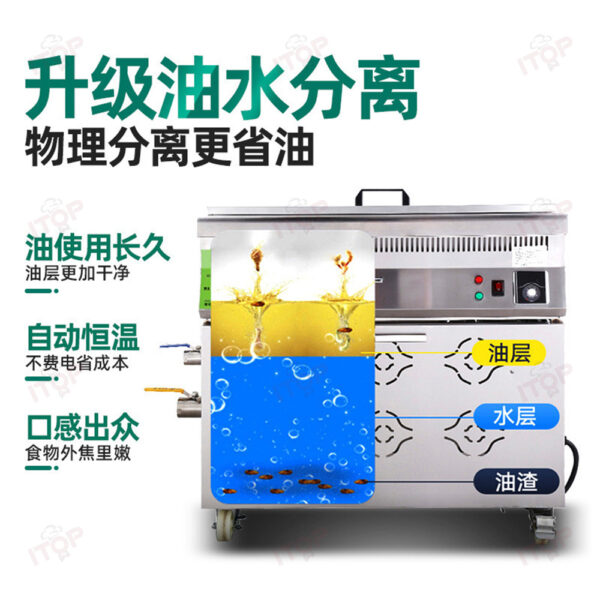 商用油水分离炸炉不锈钢大容量电炸炉油水分离节能电炸炉 - Image 3