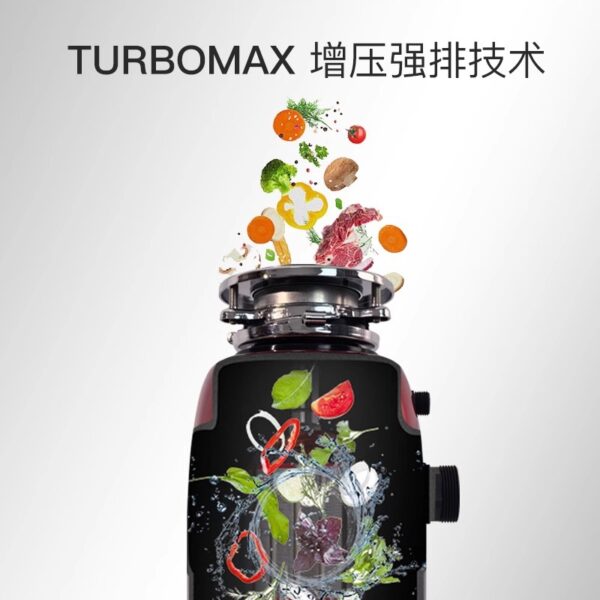 X20食物垃圾处理器厨房下水道水槽粉碎机厨余垃圾自动处理器 - 图片 4