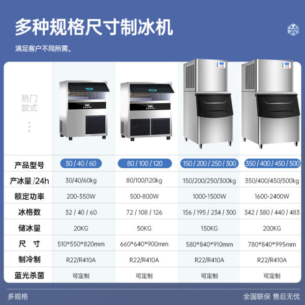 商用制冰机30-500kg大产量厚度可调制冰机智能调控大型制冰机 - Image 2