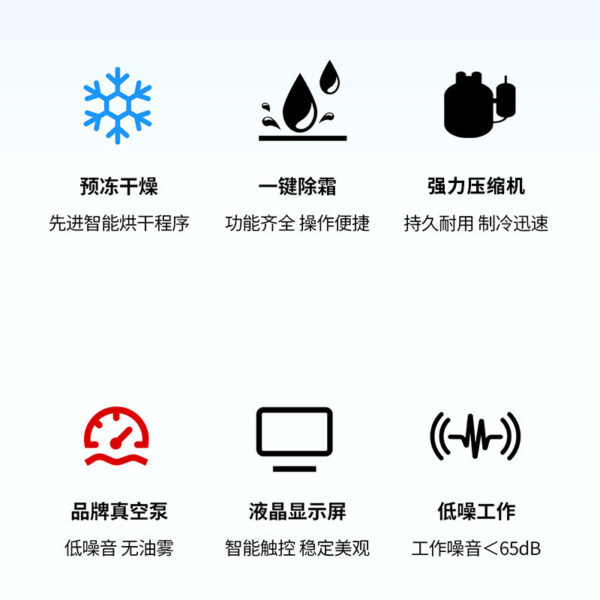 冻干机真空冷冻干燥机食物水果素菜冻干机科研宠物商用冻干机 - Imagen 4